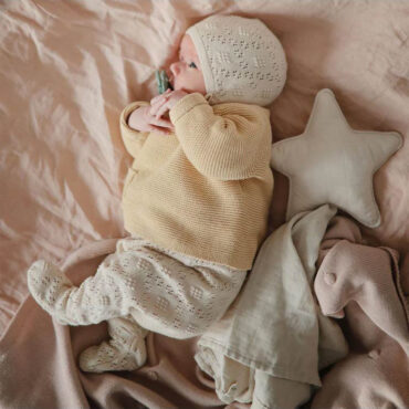 Mushie Lovey Blanket Star - Fog