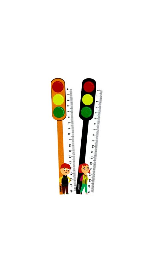 Wooden Traffic Signal Ruler Wooden Traffic Signal Ruler