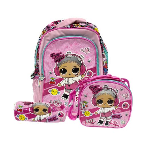 Lol Surprise 3 in 1 School Set - School Bag, Lunch Bag & Pencil Bag Lol Surprise 3 in 1 School Set - School Bag, Lunch Bag & Pencil Bag