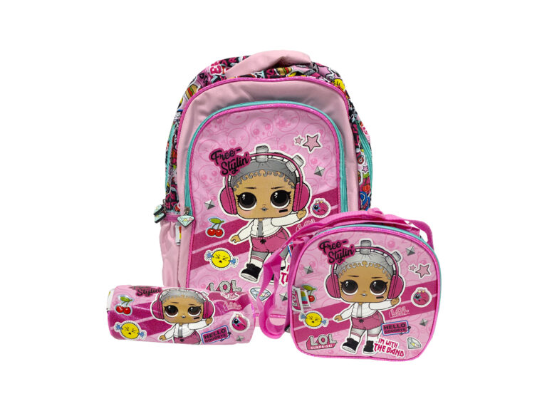 Lol Surprise 3 in 1 School Set - School Bag, Lunch Bag & Pencil Bag
