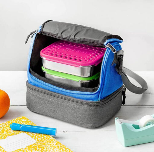 Lunchbots-Duplex-Insulated-Lunch-Bag-Royal4 Lunchbots Duplex Insulated Lunch Bag - Royal