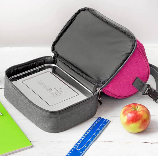 Lunchbots Duplex Insulated Lunch Bag - Pink Lunchbots Duplex Insulated Lunch Bag - Pink
