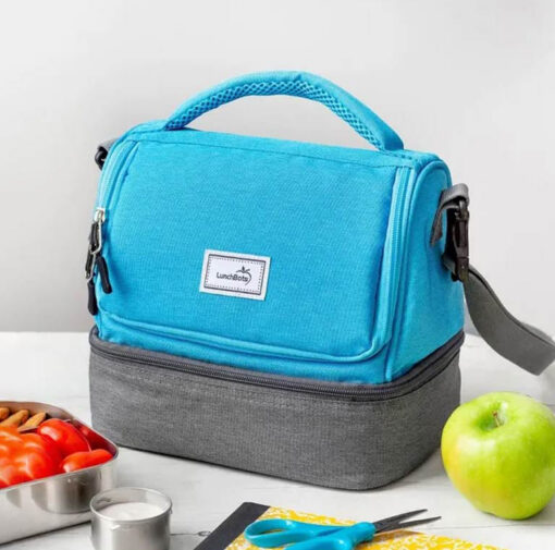 Lunchbots-Duplex-Insulated-Lunch-Bag-Aqua3 Lunchbots Duplex Insulated Lunch Bag - Aqua