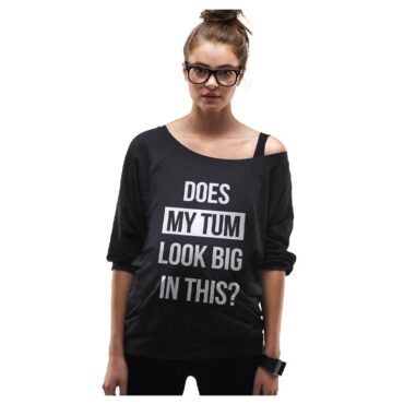 Mamagama Maternity T-Shirt - Does My Tum Look Big In This?