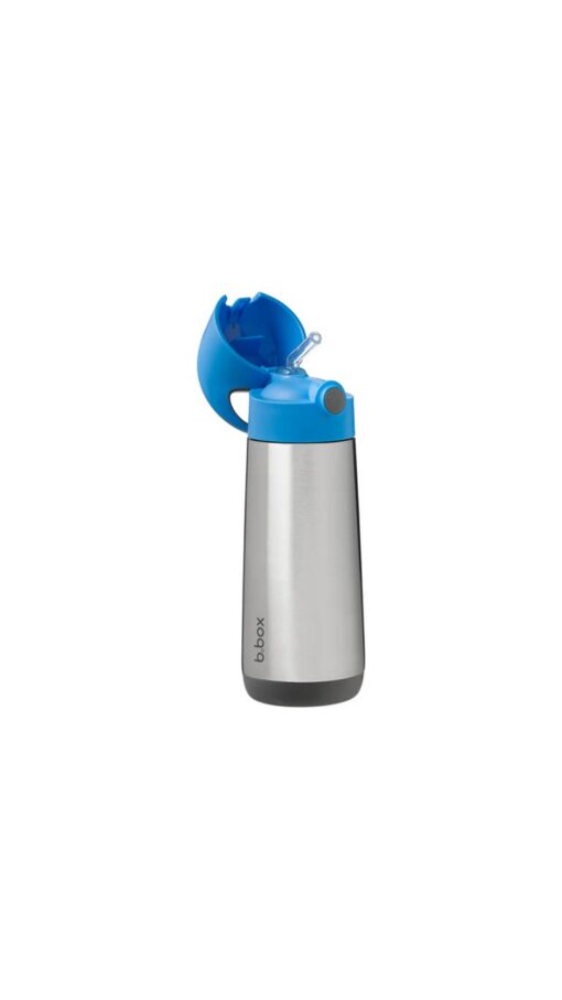 B.Box-Hydration-Insulated-Drink-Bottle-500ml-BlueSlate B.Box Hydration Insulated Drink Bottle 500ml - Blue Slate