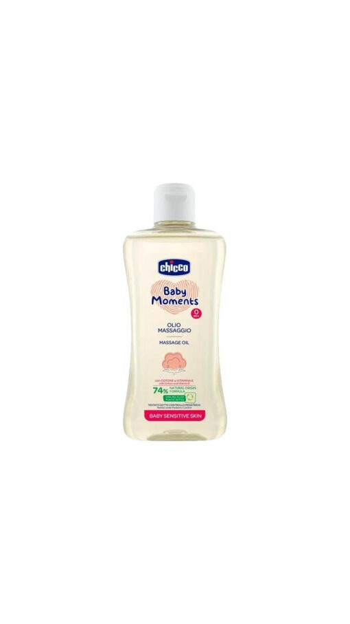 Chicco-Baby-Moments-Massage-Oil-200ml Chicco Baby Moments Massage Oil (0m+) - 200ml