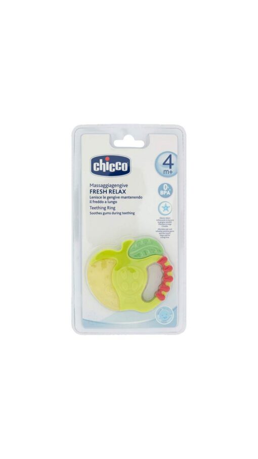 Chicco Fresh Relax Teething Ring (4m+) - Apple