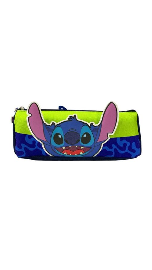 Kids Pencil Case (Blue & Green) - Stitch
