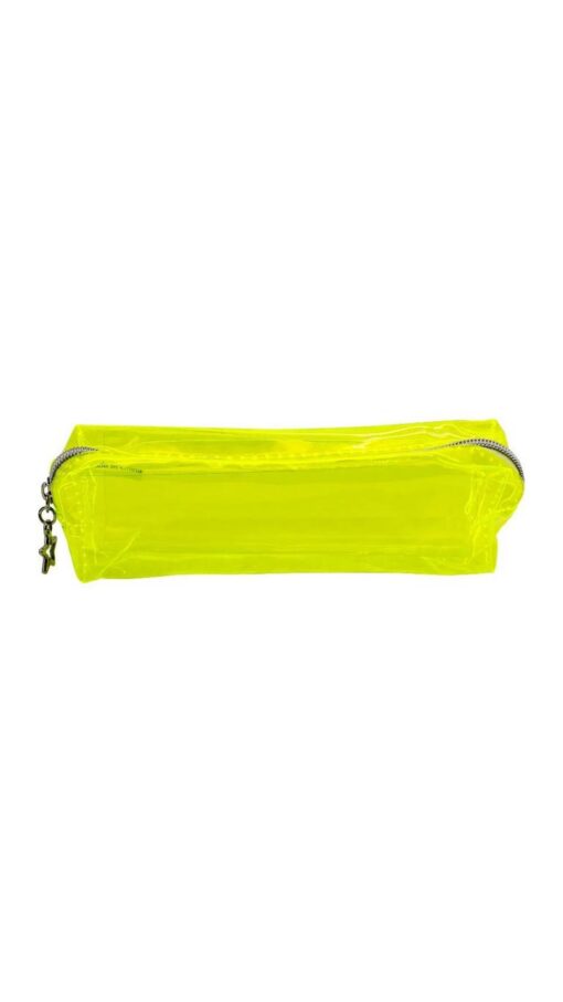 Soft Plastic Pencil Case - Neon Green Soft Plastic Pencil Case - Neon Green