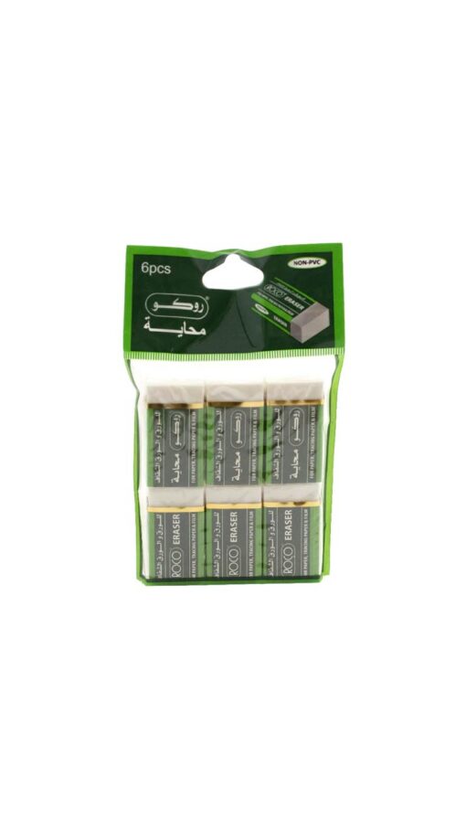 Roco Eraser Meduim - 6 Pcs