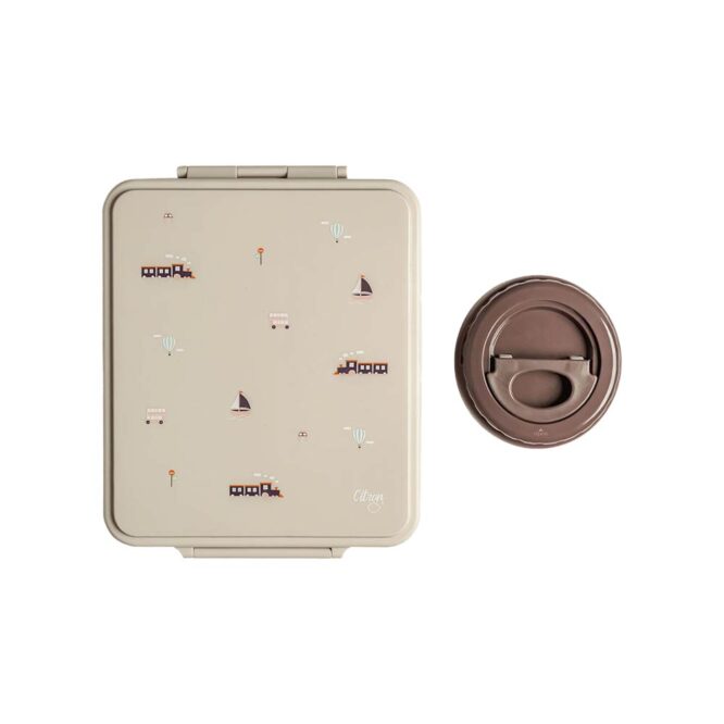 Citron Grand Lunchbox with Food Jar - Vehicles