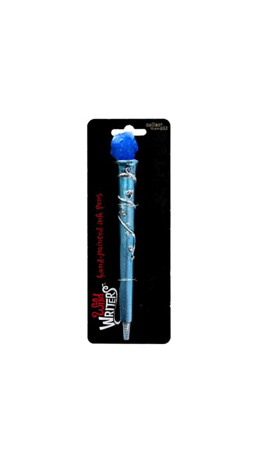 Wild Writers Polystone Rollerball Pen - Blue Crystal