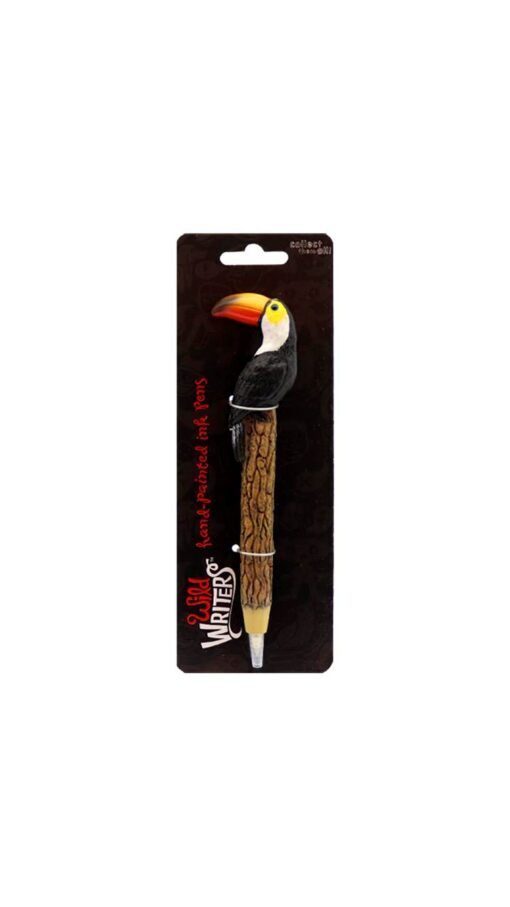 Polystone-Pen-Tucan Wild Writers Polystone Rollerball Pen - Tucan Bird