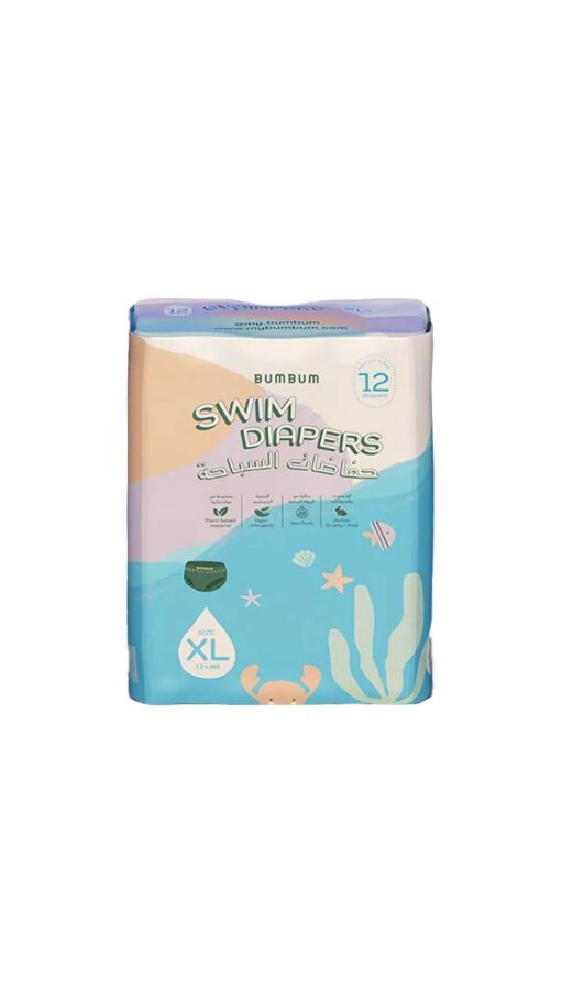 BumBum Size XL (17+kg) - 12 Swim Diapers