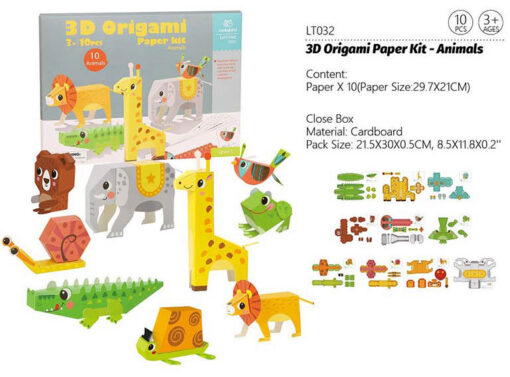 Tookyland 3D Origami Paper Kit Animals Tookyland 3D Origami Paper Kit Animals