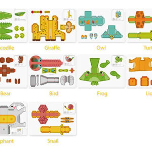 Tookyland 3D Origami Paper Kit Animals