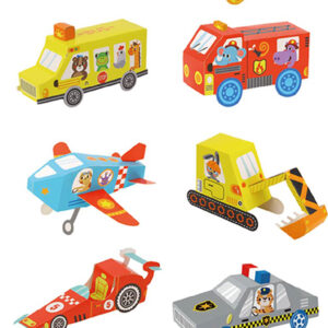 Tookyland 3D Origami Paper Kit Vehicles