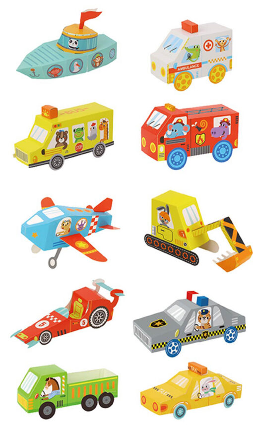 Tookyland 3D Origami Paper Kit Vehicles Tookyland 3D Origami Paper Kit Vehicles