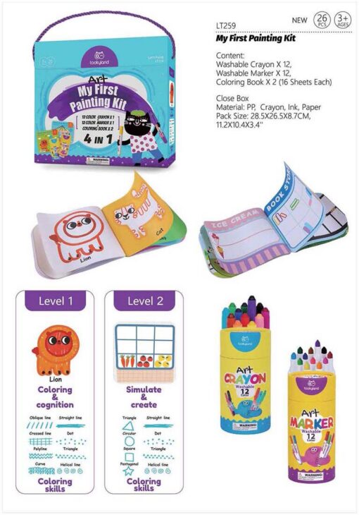 Tookyland Art My First Painting Kit 4-in-1 Tookyland Art My First Painting Kit 4-in-1