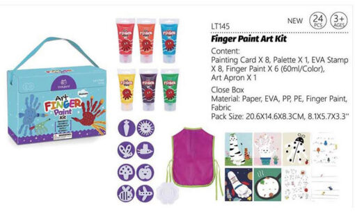 Belo-Shops-Finger-Paint-Art-Kit2 Belo Shops Art Finger Paint Kit (3y+) - 24 Pcs