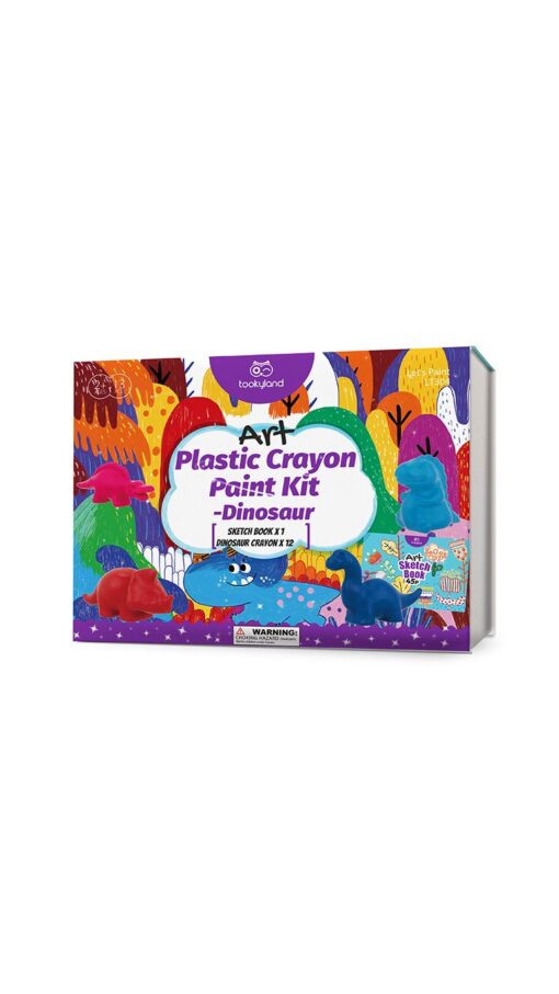 Belo-Shops-Plastic-Crayon-Paint-Kit-(3y+)-Dinosaur Belo Shops Plastic Crayon Paint Kit (3y+) Dinosaur