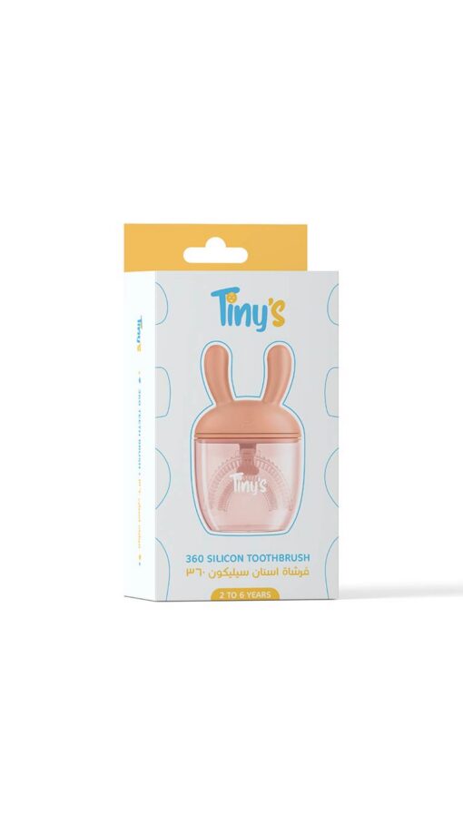 Tiny's 360 Silicon Toothbrush - Pink
