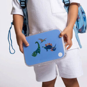 Little IA Tritan Bento Box (Clear) - Dinosaur