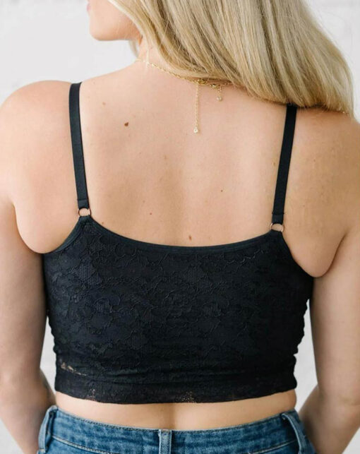 Davin & Adley Amelia Crop Nursing Bra - Black Davin & Adley Amelia Crop Nursing Bra - Black