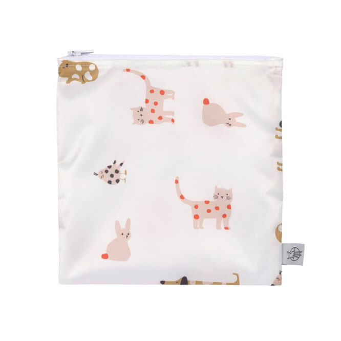 Lassig Snack Bags - Little Mateys, Spicy Orange 2 Pcs