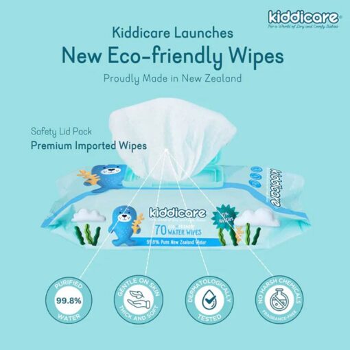 Kiddicare-Water-Wipes-(Eco-Friendly)02 Kiddicare Water Baby Wipes (Eco Friendly) - 70 Wipes