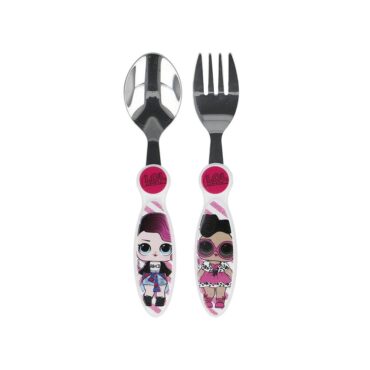 Stor Metallic Spoon & Fork Set - Lol Surprise 2 Pcs