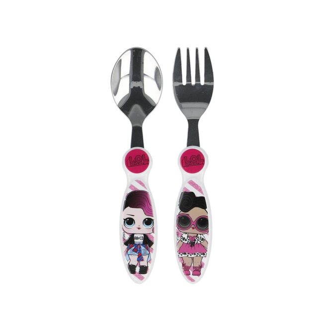 Stor Metallic Spoon & Fork Set - Lol Surprise 2 Pcs