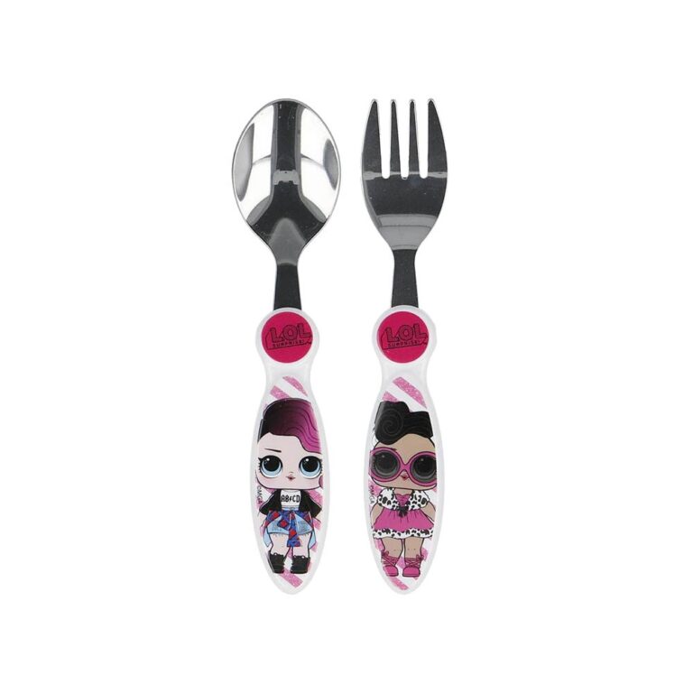 Stor Metallic Spoon & Fork Set - Lol Surprise 2 Pcs