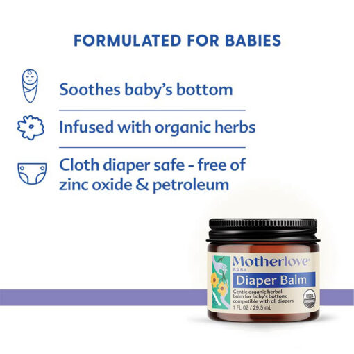 Motherlove Diaper Balm (29-5ml) - For Diaper Rash Motherlove Diaper Balm (29-5ml) - For Diaper Rash
