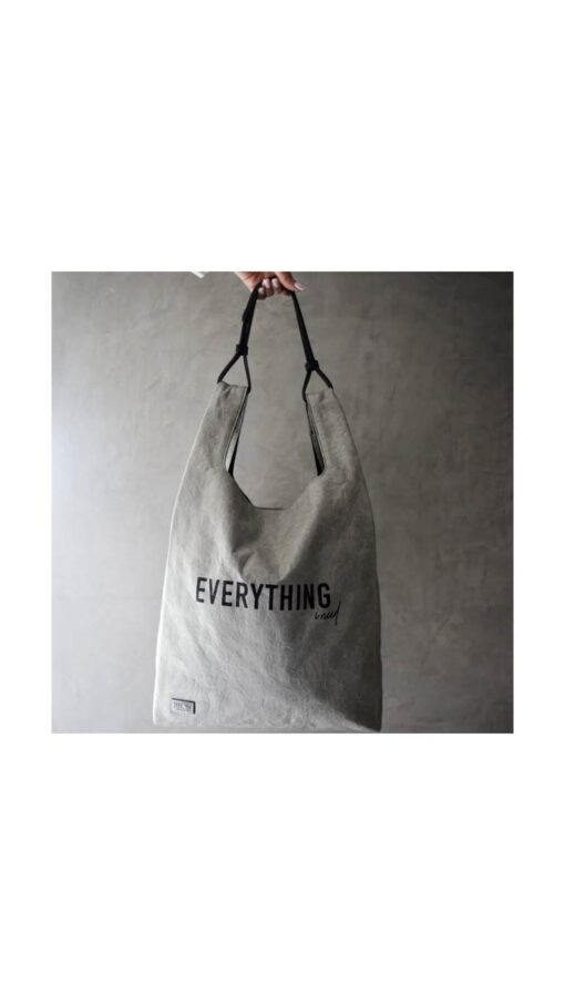 ToteBag-Gray2 Tote Bag (Everything I Need) - Gray