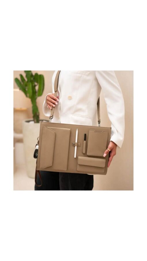 LaptopBag-Beige Laptop Bag (Style II) - Beige
