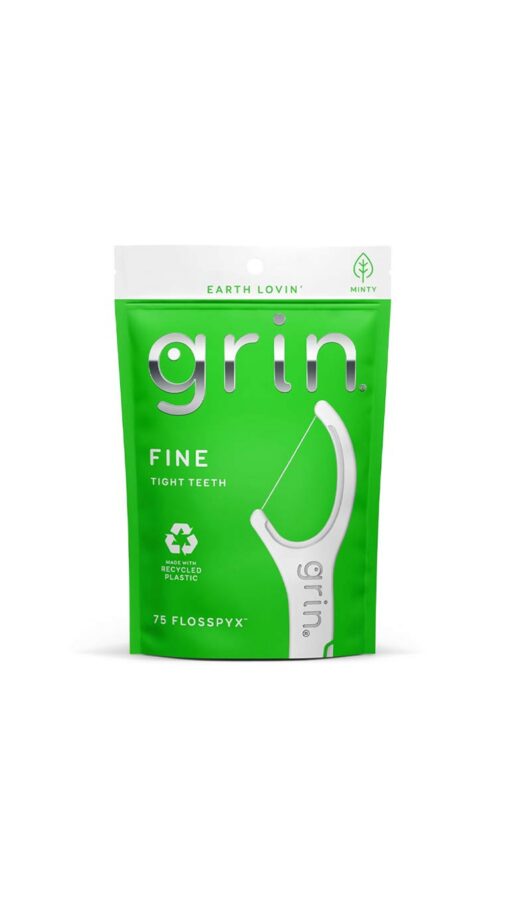 Grin Fine Tight Teeth - 75 Floss Picks Grin Fine Tight Teeth - 75 Floss Picks