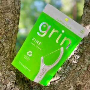 Grin Fine Tight Teeth - 75 Floss Picks