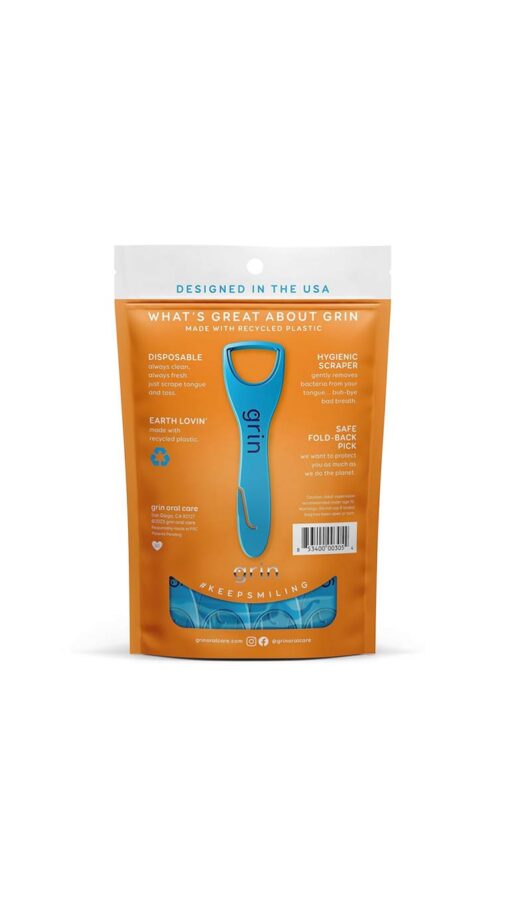 Grin-Tongue-Cleaner-32-Disposable-Hygienic-Scrapers2 Grin Tongue Cleaner Disposable Hygienic Scrapers - 32 Scrapers