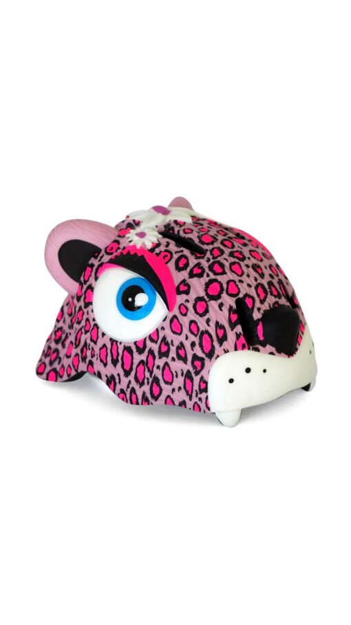 Crazy Safety Leopard Bicycle Helmet - Pink Crazy Safety Leopard Bicycle Helmet - Pink