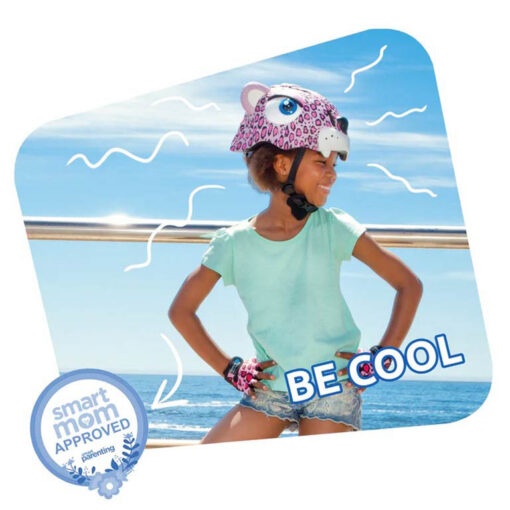 Crazy Safety Leopard Bicycle Helmet - Pink Crazy Safety Leopard Bicycle Helmet - Pink