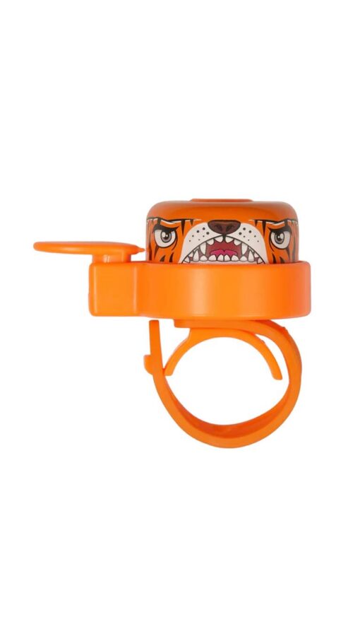 Kids-Bicycle-Bell-Orange-Tiger Crazy Safety Kids Bicycle Bell - Orange Tiger