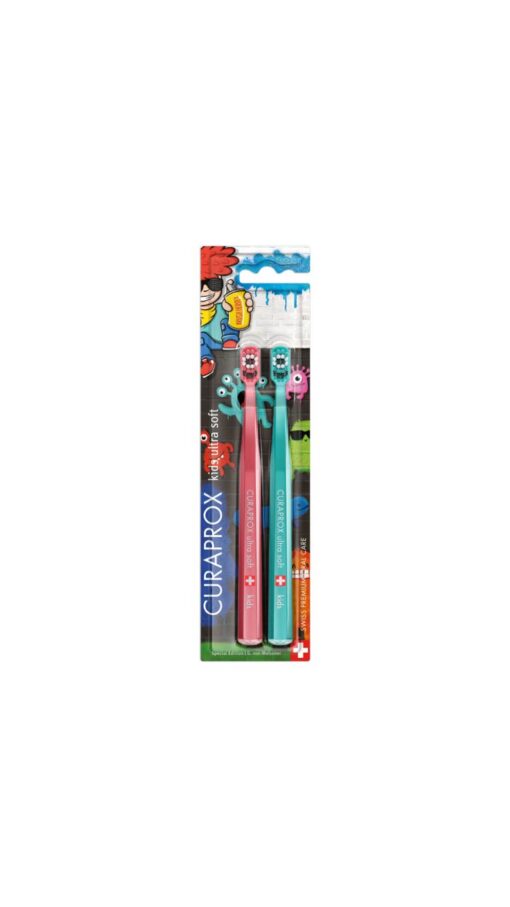 Curaprox-Kids-Toothbrush-Duo-Graffiti-Edition Curaprox Kids Toothbrush Duo Graffiti Edition - 2 Pcs