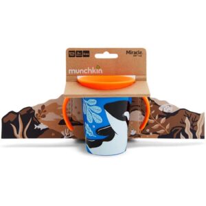 Munchkin Miracle 360 WildLove Trainer Cup with Lid Whale (6m+) - 177ml