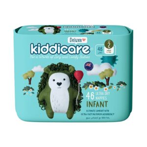 Kiddicare Size 2 (4-7kg) Infant Ultra Dry Nappies - 46 Nappies