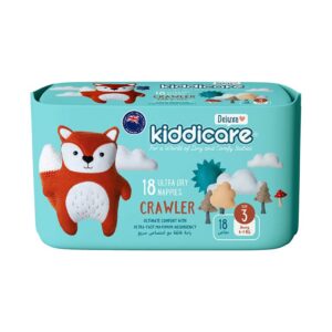 Kiddicare Size 3 (6-11kg) Crawler Ultra Dry Nappies - 18 Nappies