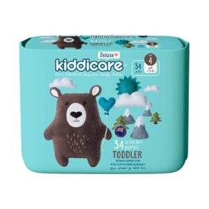 Kiddicare Size 4 (10-14kg) Toddler Ultra Dry Nappies - 34 Nappies