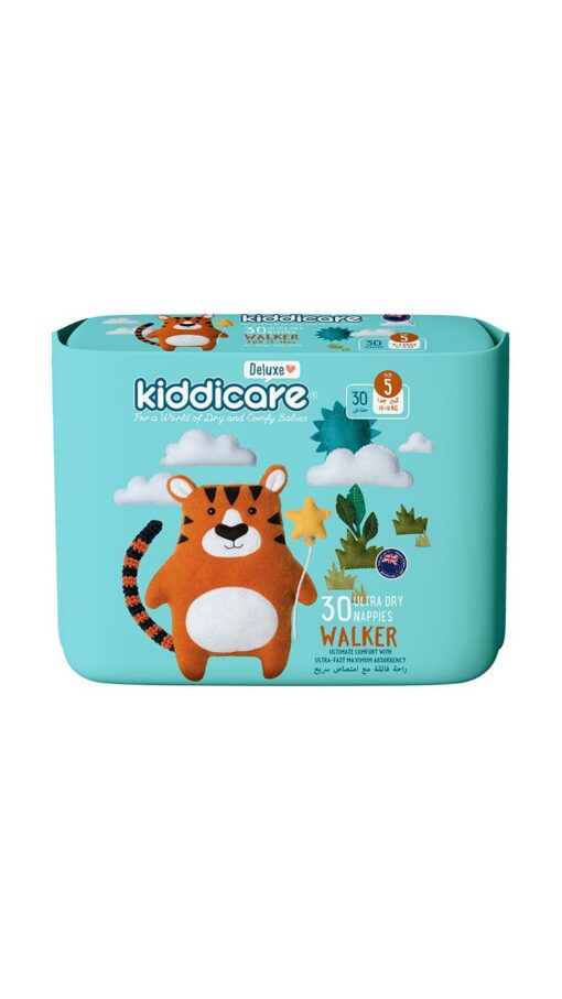 Kiddicare Size 5 (13-18kg) Walker Ultra Dry Nappies - 30 Nappies Kiddicare Size 5 (13-18kg) Walker Ultra Dry Nappies - 30 Nappies
