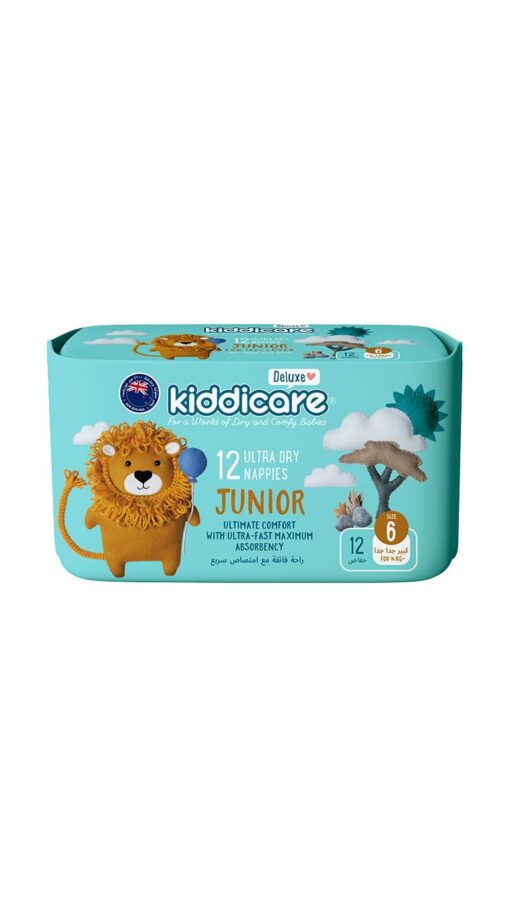Kiddicare-Size-6-(For-16kg+)-Junior-Ultra-Dry-Nappies-12-Nappies Kiddicare Size 6 (For 16kg) Junior Ultra Dry Nappies - 12 Nappies