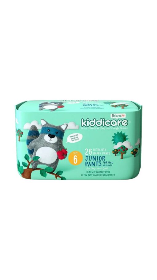 Kiddicare Size 6 (For 16kg+) Junior Ultra Dry Nappy Pants - 26 Nappy Pants Kiddicare Size 6 (For 16kg+) Junior Ultra Dry Nappy Pants - 26 Nappy Pants